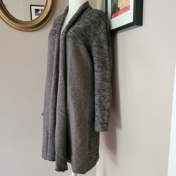 Eileen Fisher Yak Wool Blend Colorblock Long Cardigan Size Small LIKE NEW - Picture 4 of 15